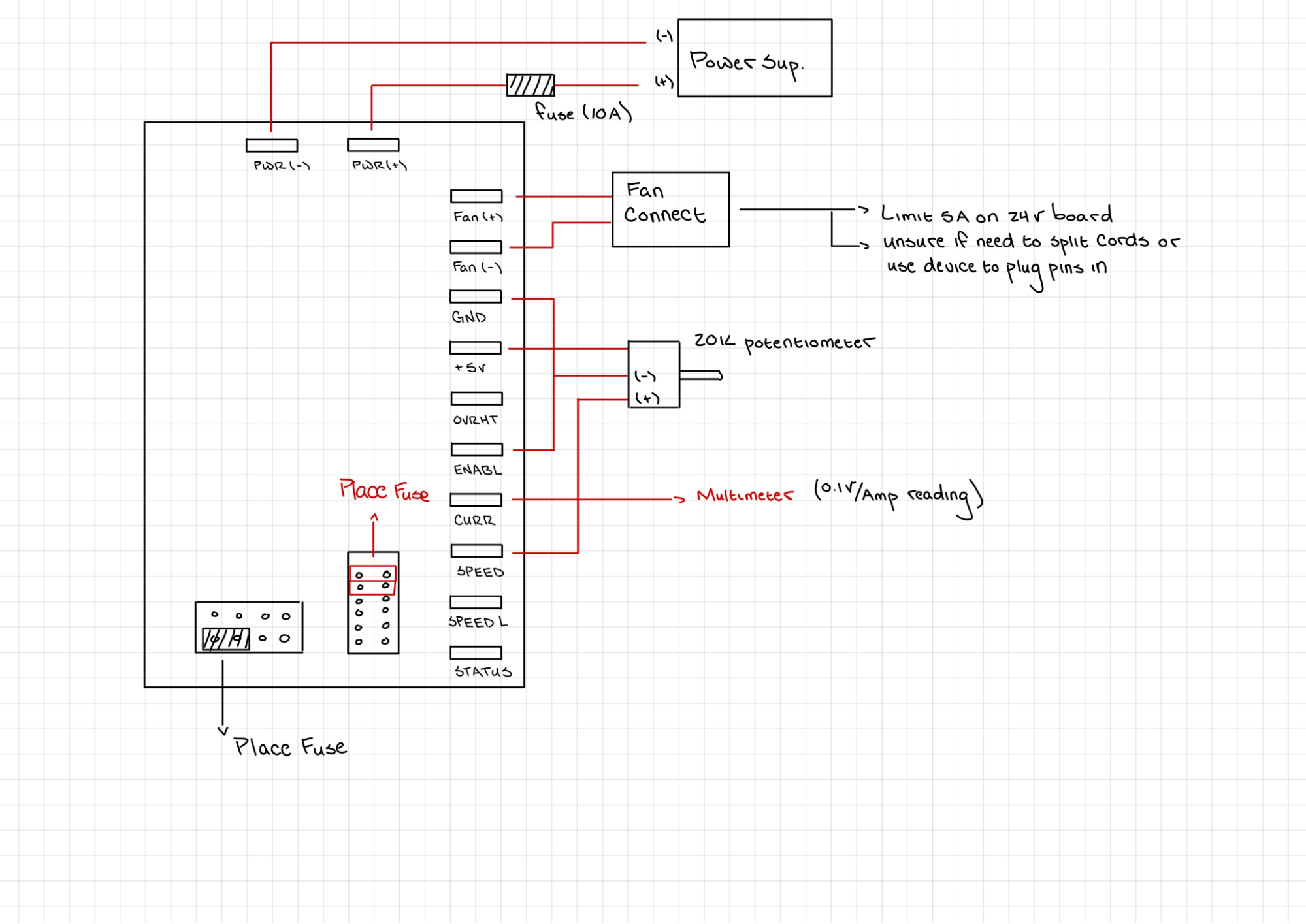 Figure 12: Electrical schematic of the system