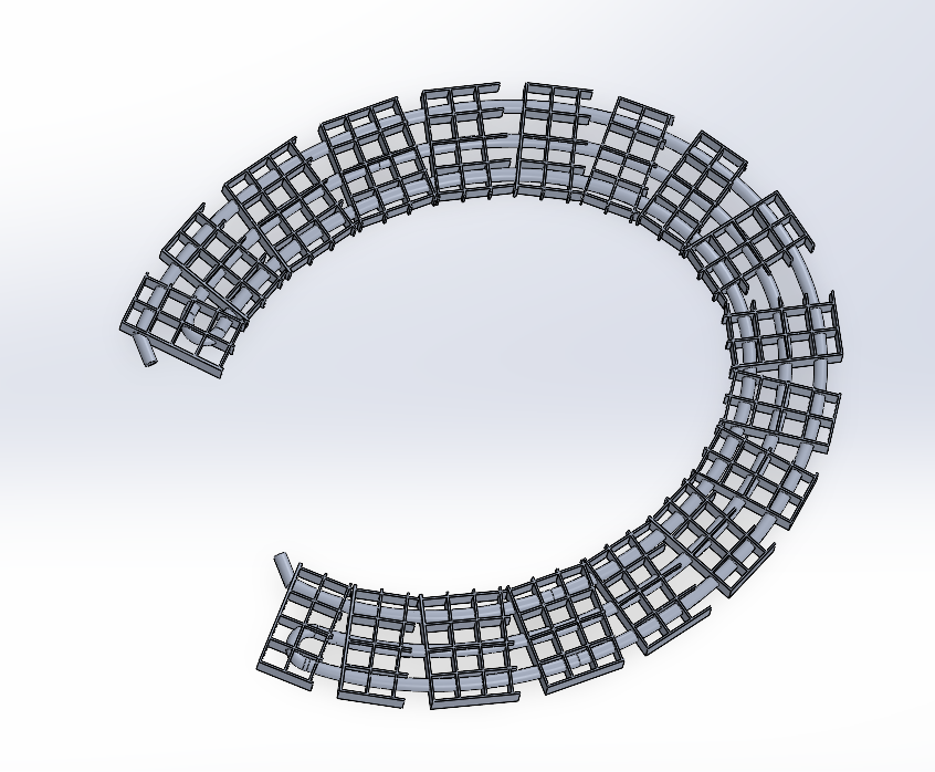 Figure 6: 3D modeled evaporator